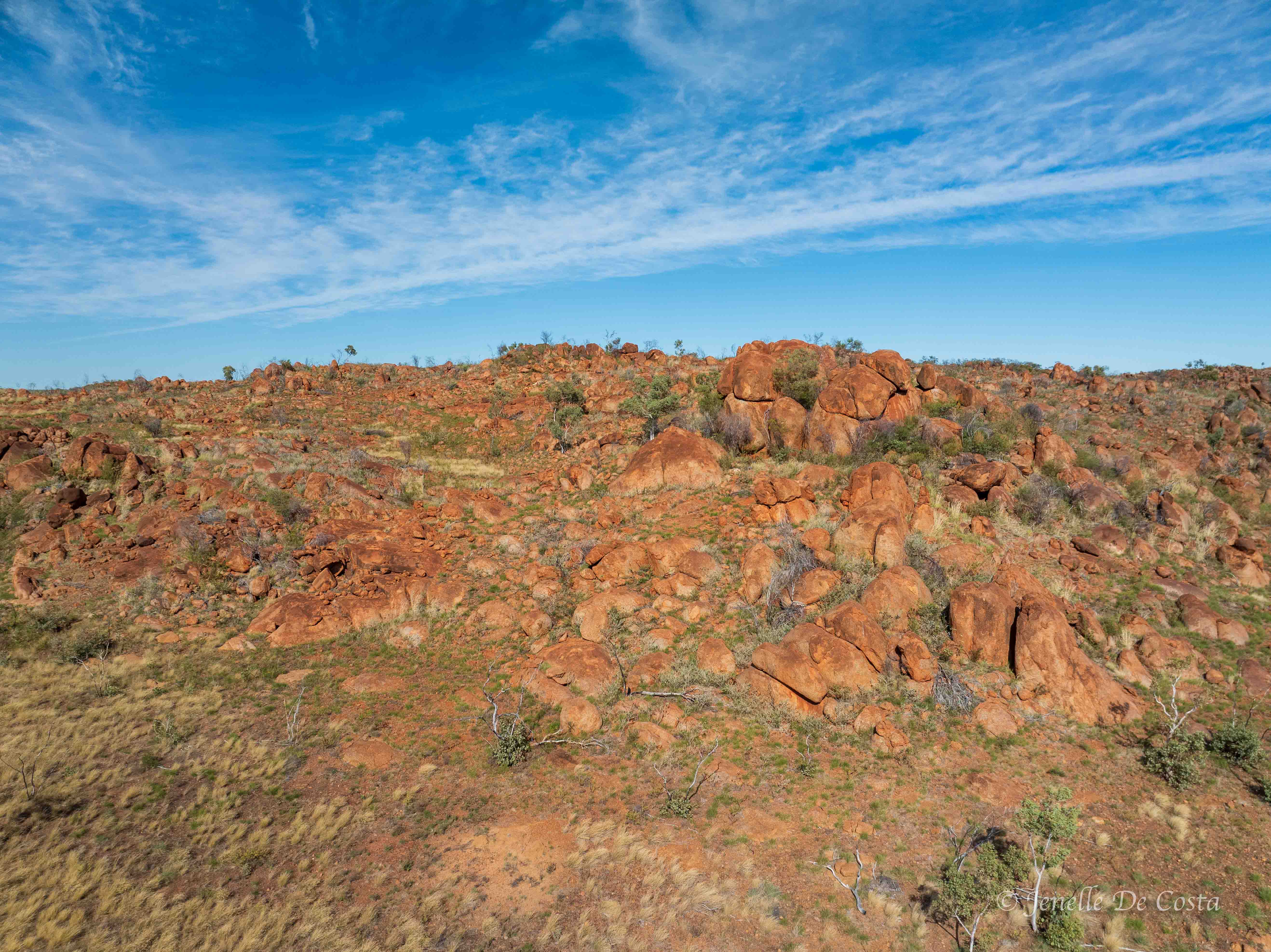 The rugged hills around Kunjarra