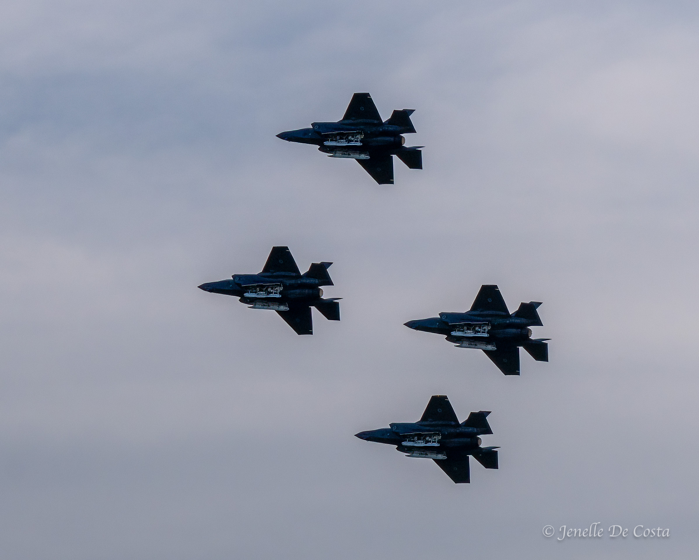Territory day fireworksRAAF F-35s
